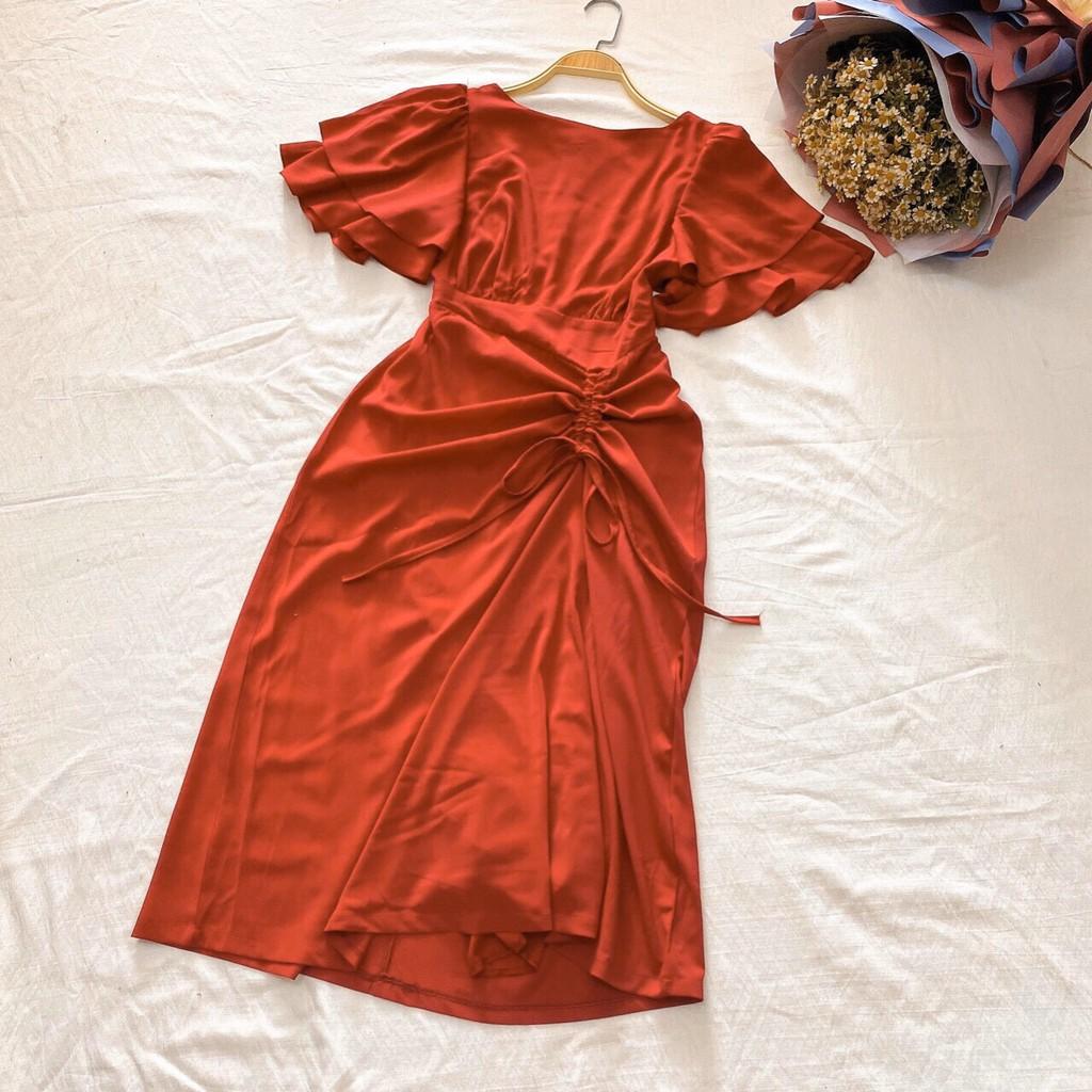 Trợ giá - Đầm thiết kế tay bèo xinh xắn