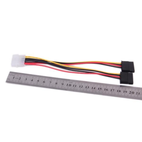 4-Pin IDE  to15 Pin Serial ATA  Splitter Power Cable Connector