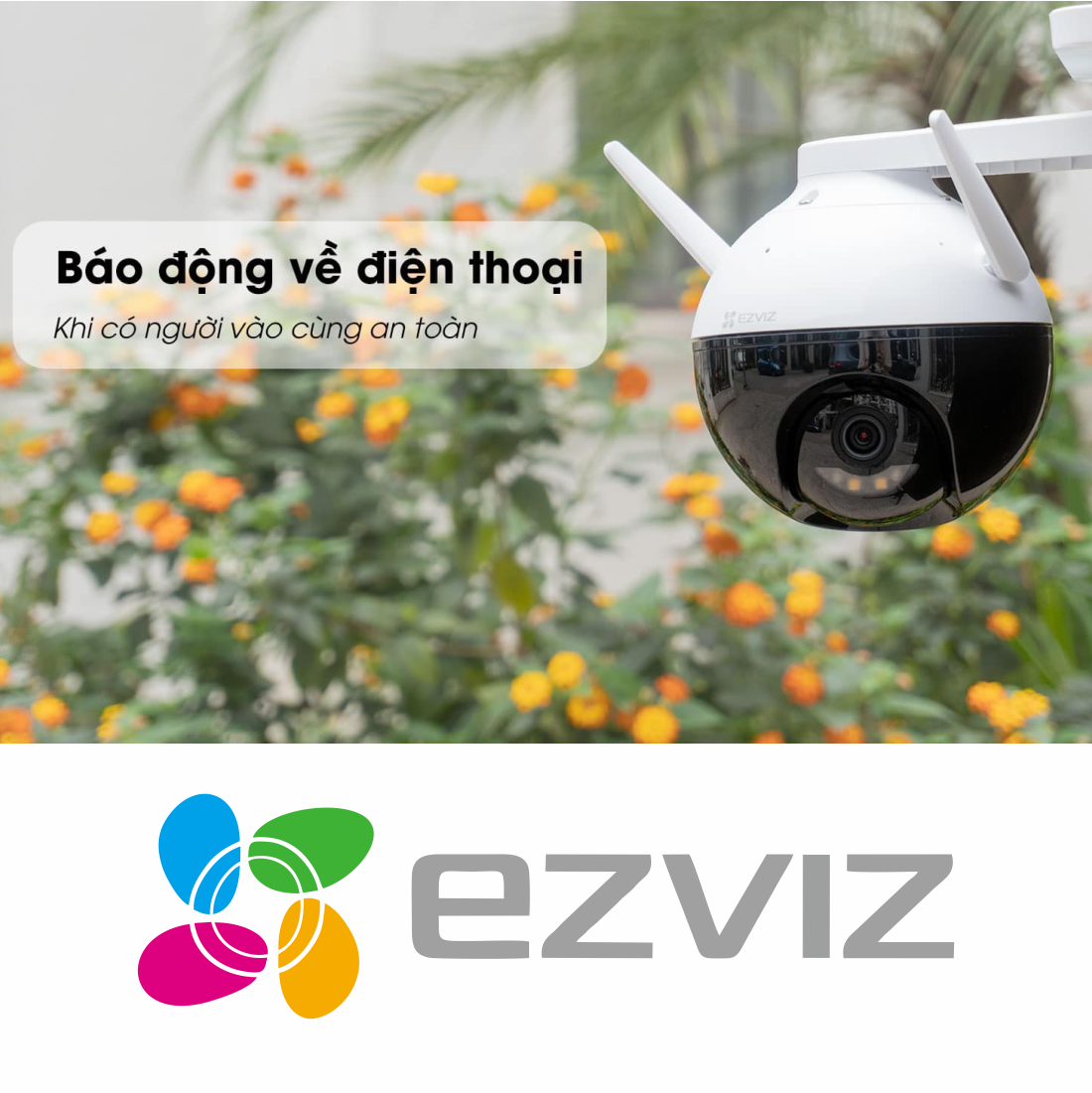 Camera EZVIZ C8C 2MP, Nhận Diện Người AI, Ba Chế Độ Ghi Hình Ban Đêm, Chuẩn Nén H.265 - Hàng Chính Hãng