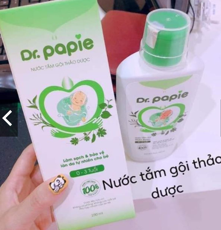 Nước Tắm Gội Thảo Dược Dr Papie