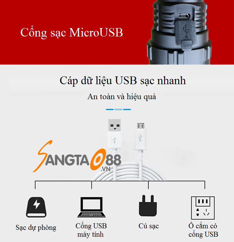 Đèn pin siêu sáng X15-T40