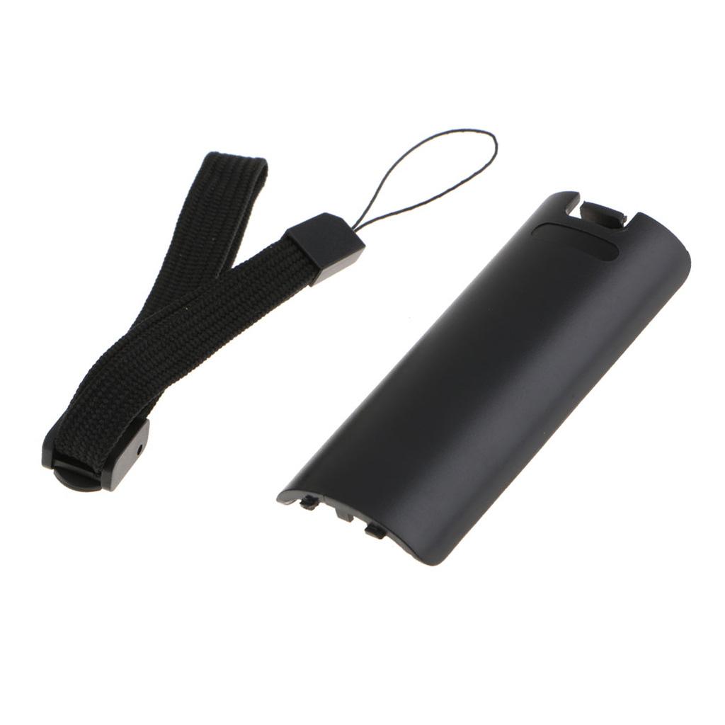 Battery Cover for Wii /Wii U Remote Control Back Door Case Lid + Wrist Strap