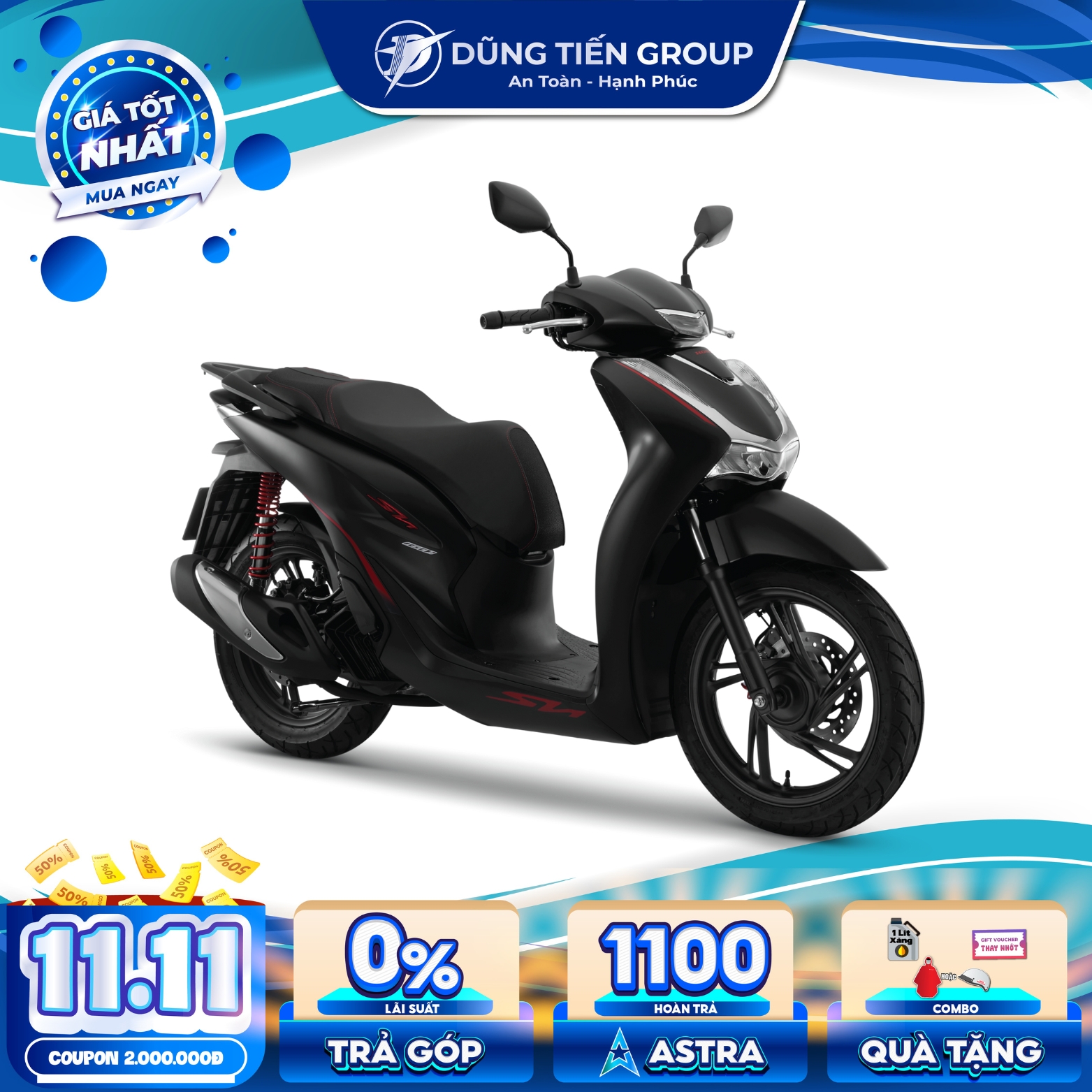 Xe Máy Honda SH160i Phiên Bản Đặc Biệt 2024 Phanh ABS