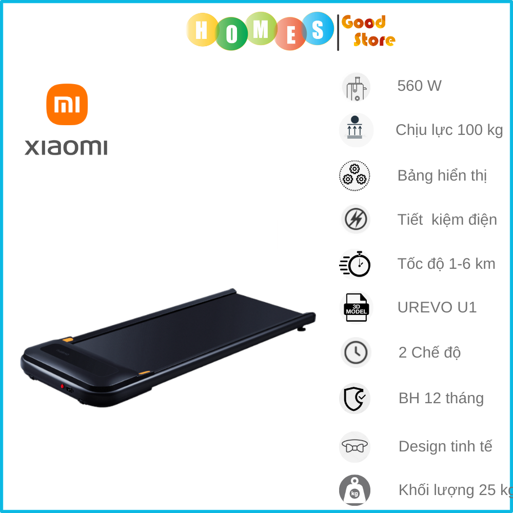 Máy Chạy Bộ Thông Minh Xiaomi KingSmith G1 Model 2023 Kết Nối App Tốc Độ Tối Đa 12 Km/Giờ Công Suất 918 W - Hàng Nhập Khẩu