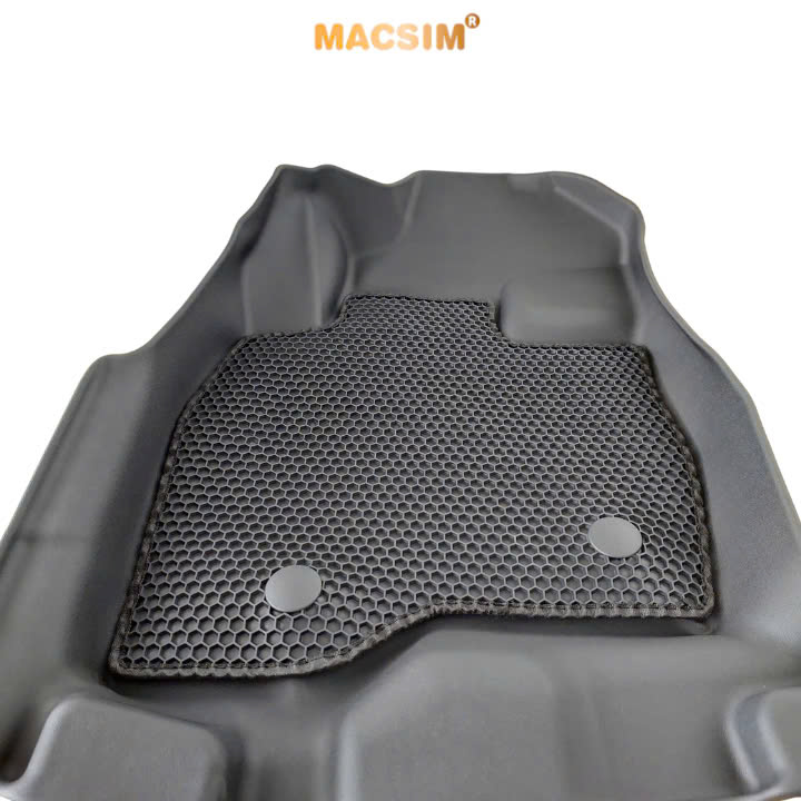 Thảm 2 lớp (sd3) dạng lưới lục giác cho Ford Explorer 2011-2019 bề mặt cao su siêu sạch nhãn hiệu Macsim