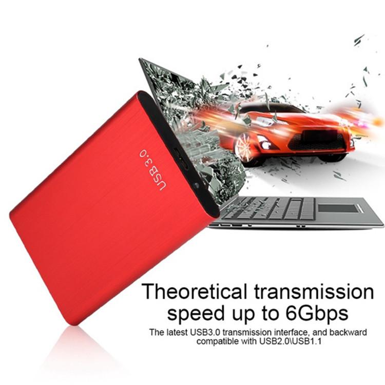 Ổ cứng di động 1TB 2TB SSD 4TB 16TB Ổ cứng gắn ngoài Type-C USB 3.1 Ổ cứng lưu trữ ngoài 8TB tốc độ cao cho máy tính xách tay PS4 PC Màu sắc: Bạc 500GB