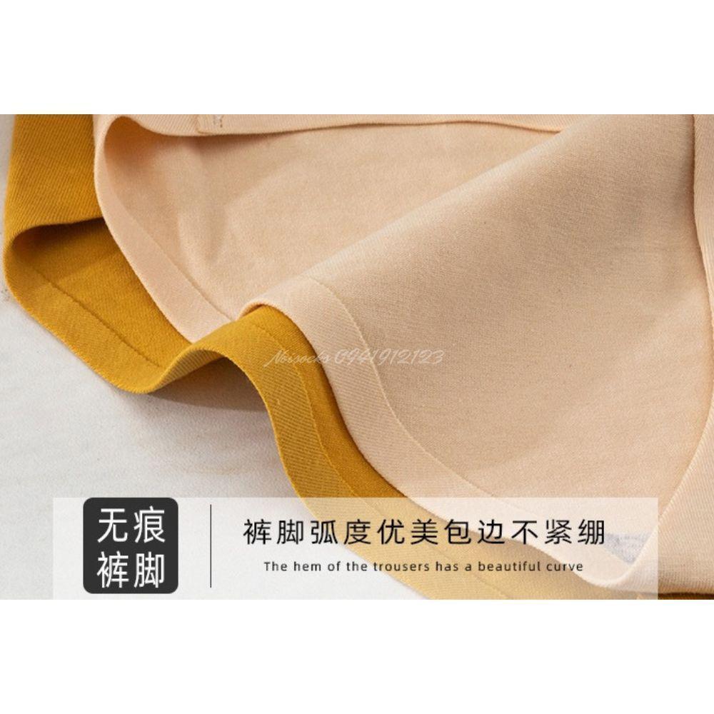 Quần lót Cotton Comfortable caocấp, thông hơi, mỏng mát,cogiãn tốt, nhiều màu trang nhã trẻ trung Nữ Women - Vàng nghệ