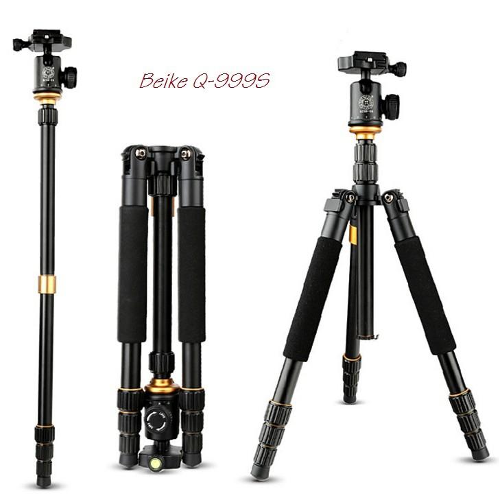 CHÂN MÁY ẢNH TRIPOD/ MONOPOD BEIKE Q-999S - Hàng Chính Hãng