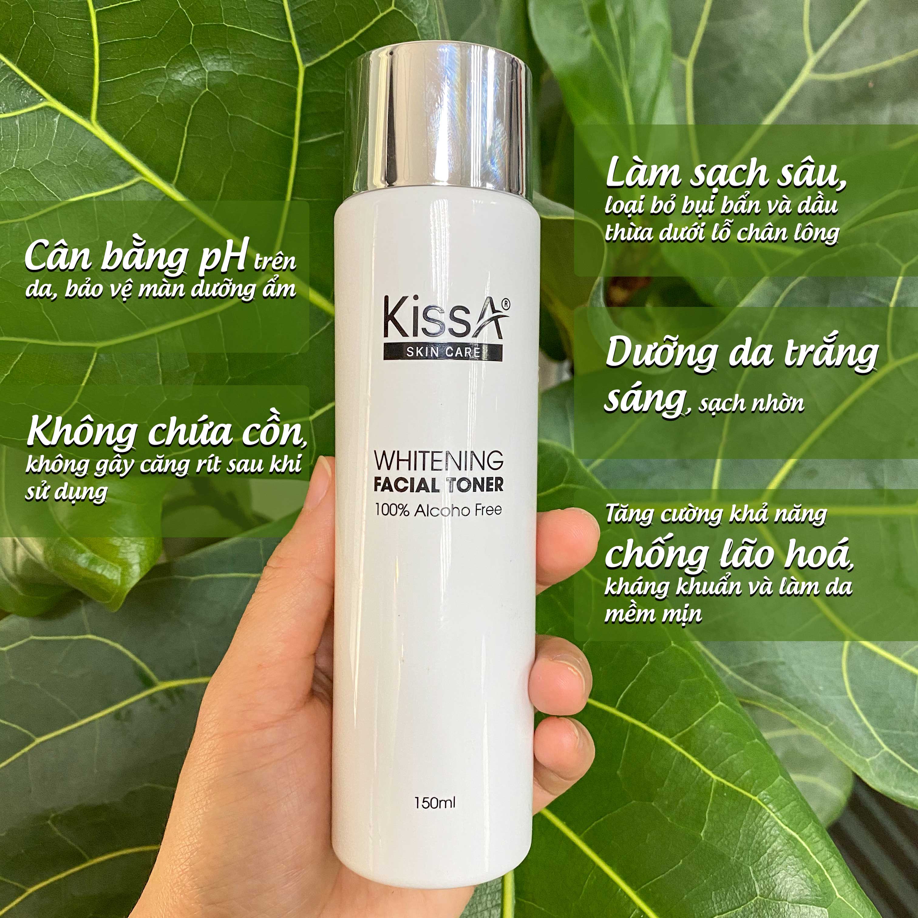 Nước hoa hồng dưỡng sáng da KissA