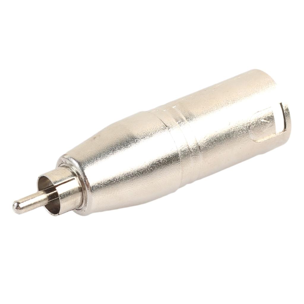 XLR 3Pin Nam RCA Âm Thanh Adapter Chuyển Đổi Cổng Kết Nối Cho Micro