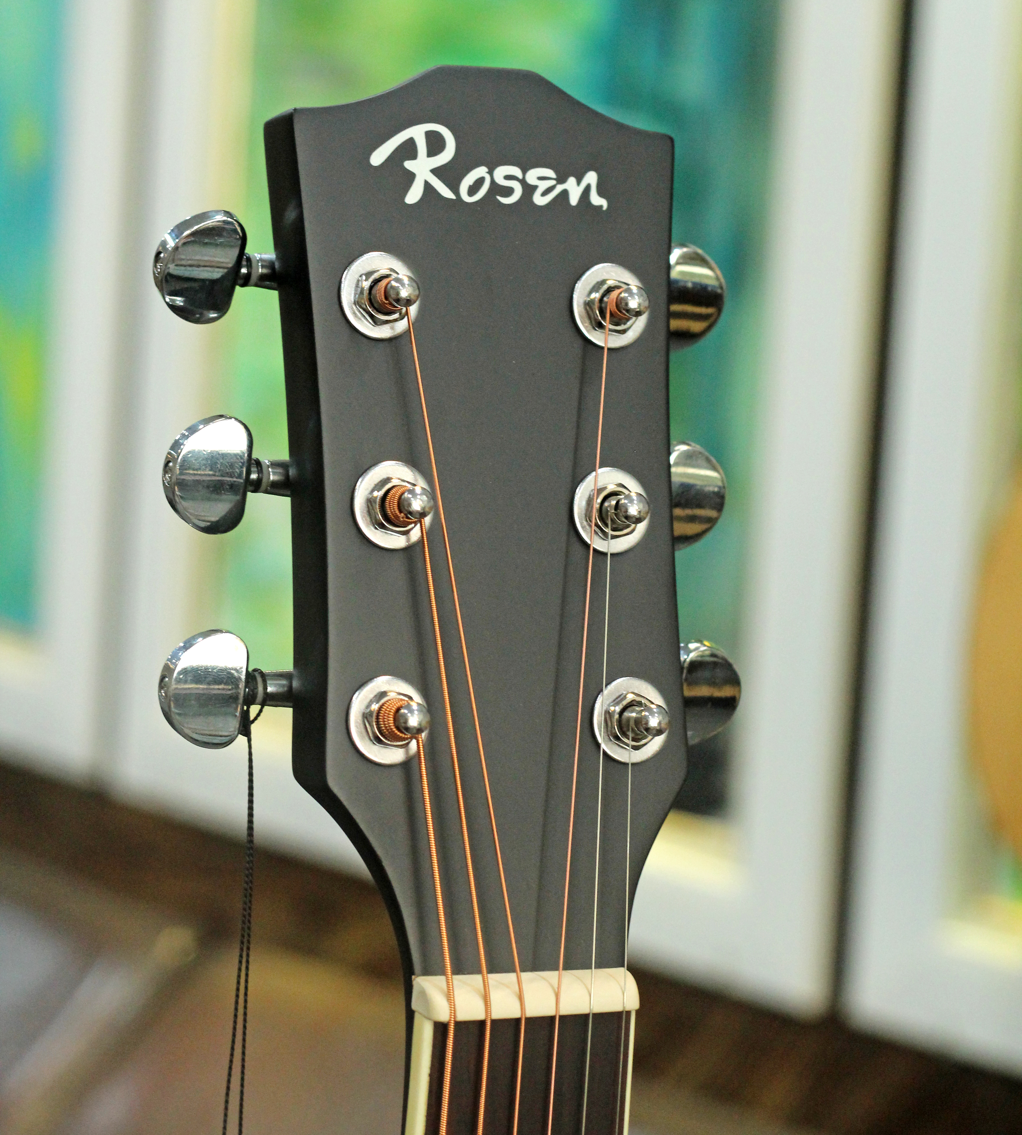 Đàn Guitar Acoustic Rosen Sunburst G11 - Màu Vàng Viền Đen, Size 41 Âm Thanh Tốt