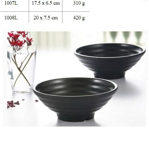 Tô ăn cơm, tô ăn tào phớ tô ăn phở màu đen phong cách Hàn Quốc nhiều size