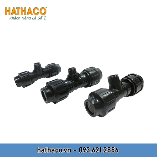 Combo 5 Tê 25 Ren Ngoài 20 - 25 HATHACO Dùng Cho Ống HDPE
