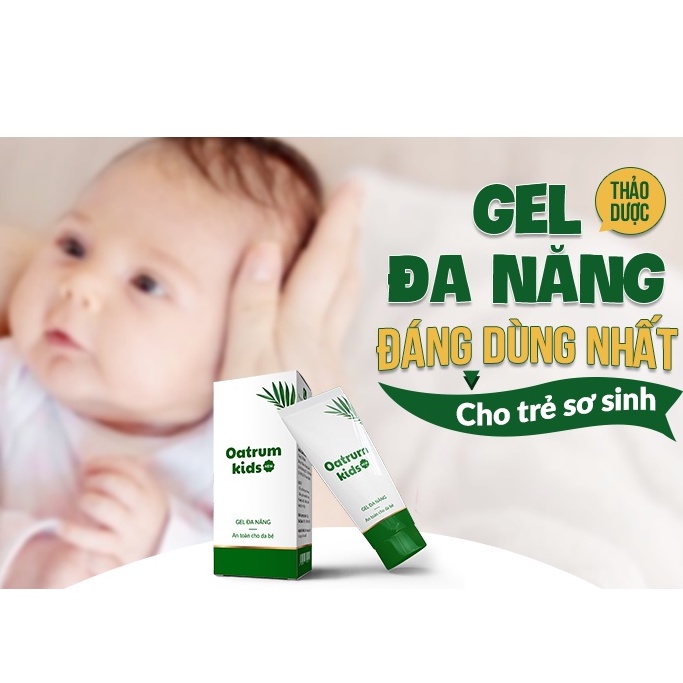 Gel bôi da đa năng Oatrum Kids New Tuýt 20g - bé hết trầy xước, rách da, bỏng, côn trùng đốt, hăm, chàm sữa