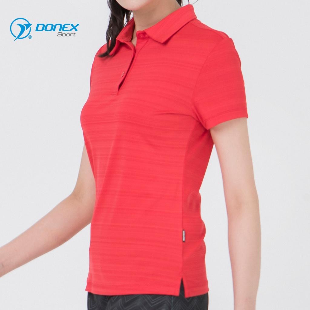 Áo Thể Thao Nữ Golf DONEXPRO Form Classic, Thiết Kế Có Cổ, Chất Vải Poly Cá Sấu Mát Mẻ AC-3612