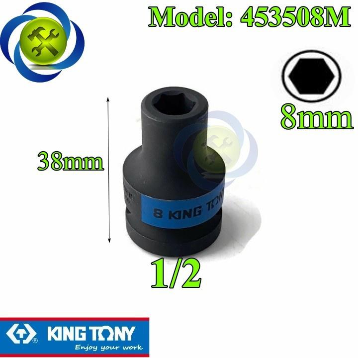 Tuýp đen ngắn loại 1/2 KINGTONY 4535 đủ size từ 8 - 34mm