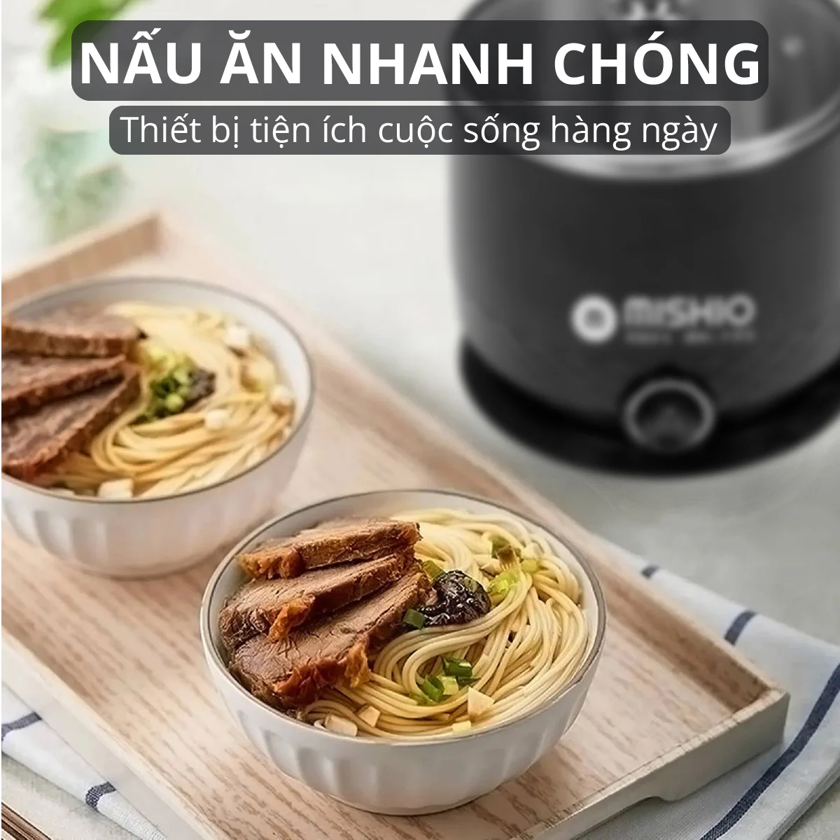 Ca Nấu Đa Năng MK214 Màu Đen - Hàng Chính Hãng