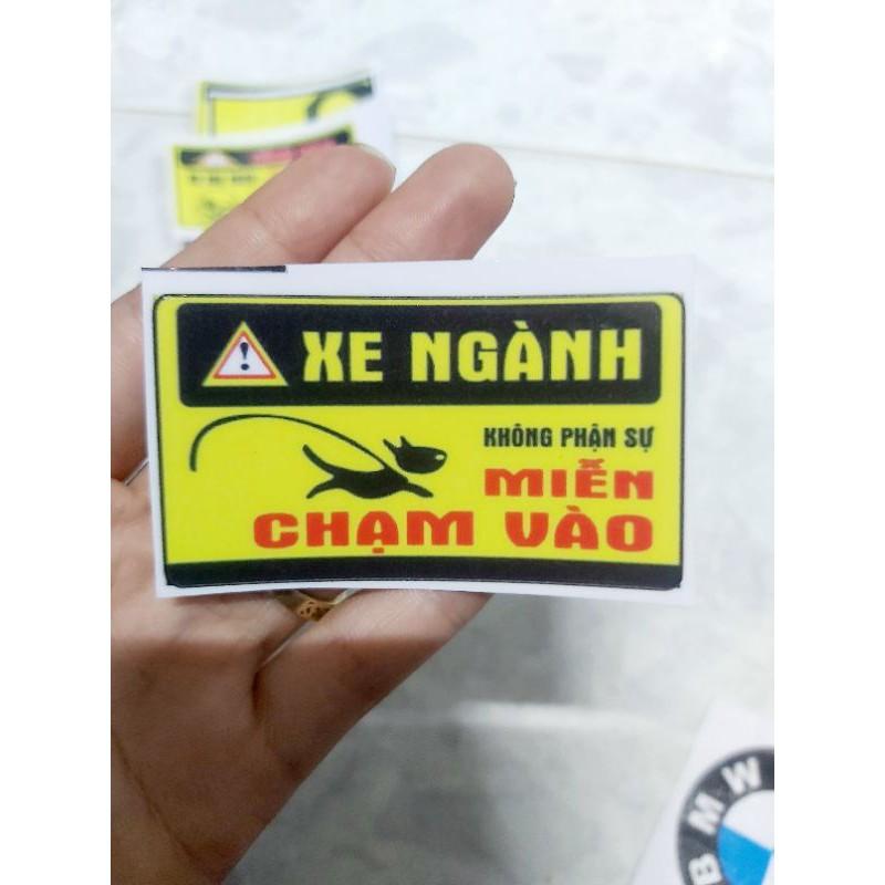 Tem Decal Cảnh Báo Dán Xe Giá Rẻ