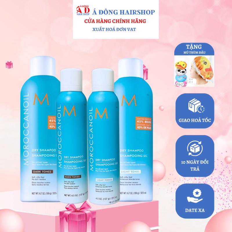 DẦU GỘI KHÔ MOROCCANOIL DARK - LIGHT TONES DRY SHAMPOO TUỲ CHỌN THEO NỀN SÁNG TỐI