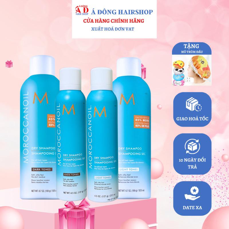 [+Gội xả gói Karseell 15ml] DẦU GỘI KHÔ MOROCCANOIL DARK - LIGHT TONES DRY SHAMPOO TUỲ CHỌN THEO NỀN SÁNG TỐI