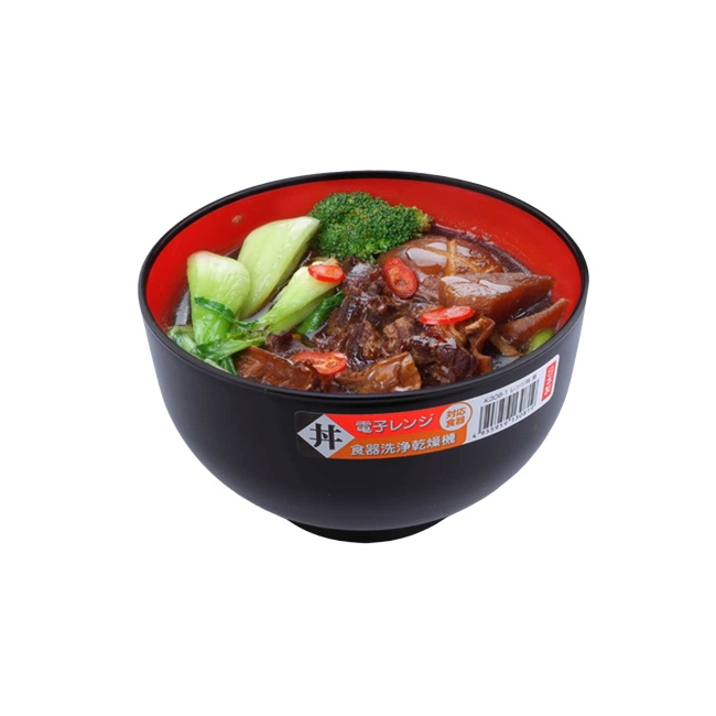 Bộ 02 Bát nhựa sơn mài màu đen nội địa Nhật Bản