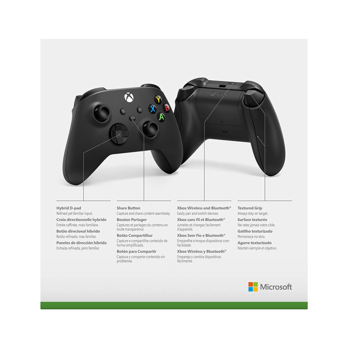 Tay Cầm Microsoft Xbox One S (Màu Đen) - Hàng Nhập Khẩu