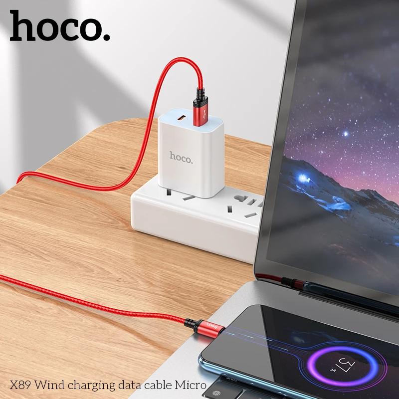 Cáp sạc nhanh Micro USB 2A bọc dù 1m Hoco X89, dây sạc hỗ trợ truyền dữ liệu hàng chính hãng Hoco Mall