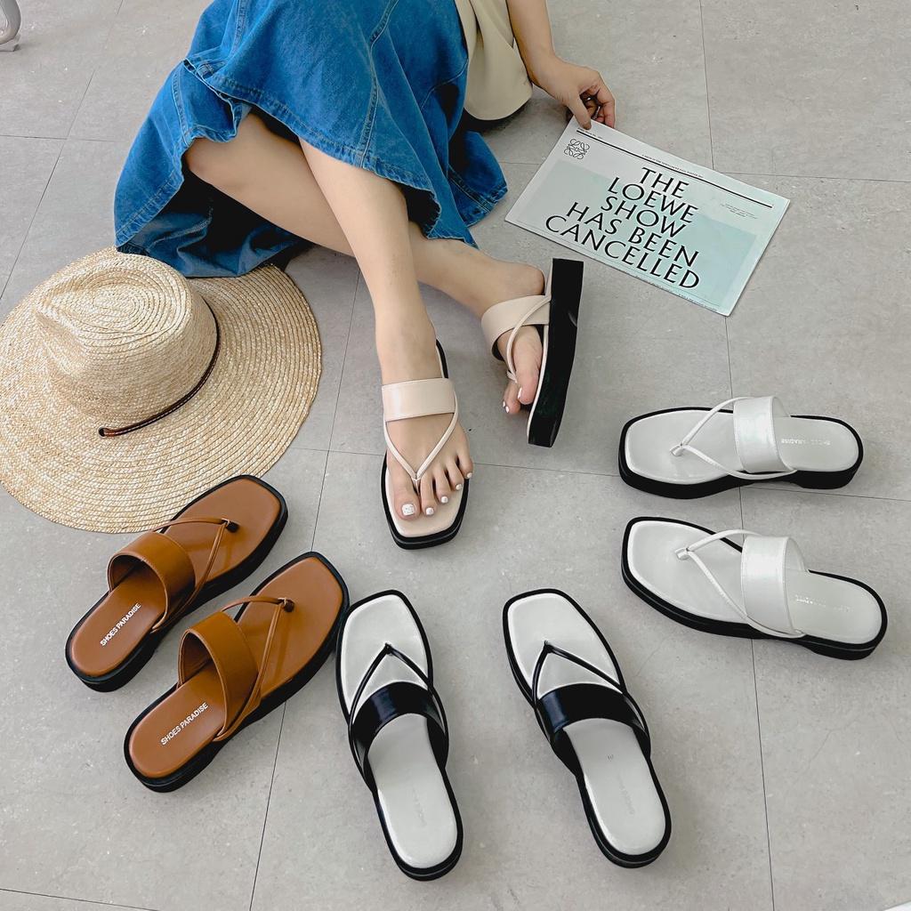 Dép nữ đế xuồng kẹp thời trang bánh mì phong cách ulzzang hàn quốc SHOES PARADISE D014