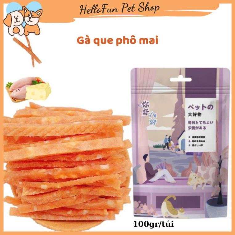 Bánh thưởng phô mai béo ngậy, giàu dinh dưỡng cho thú cưng (Snack cho chó mèo nhiều vị)