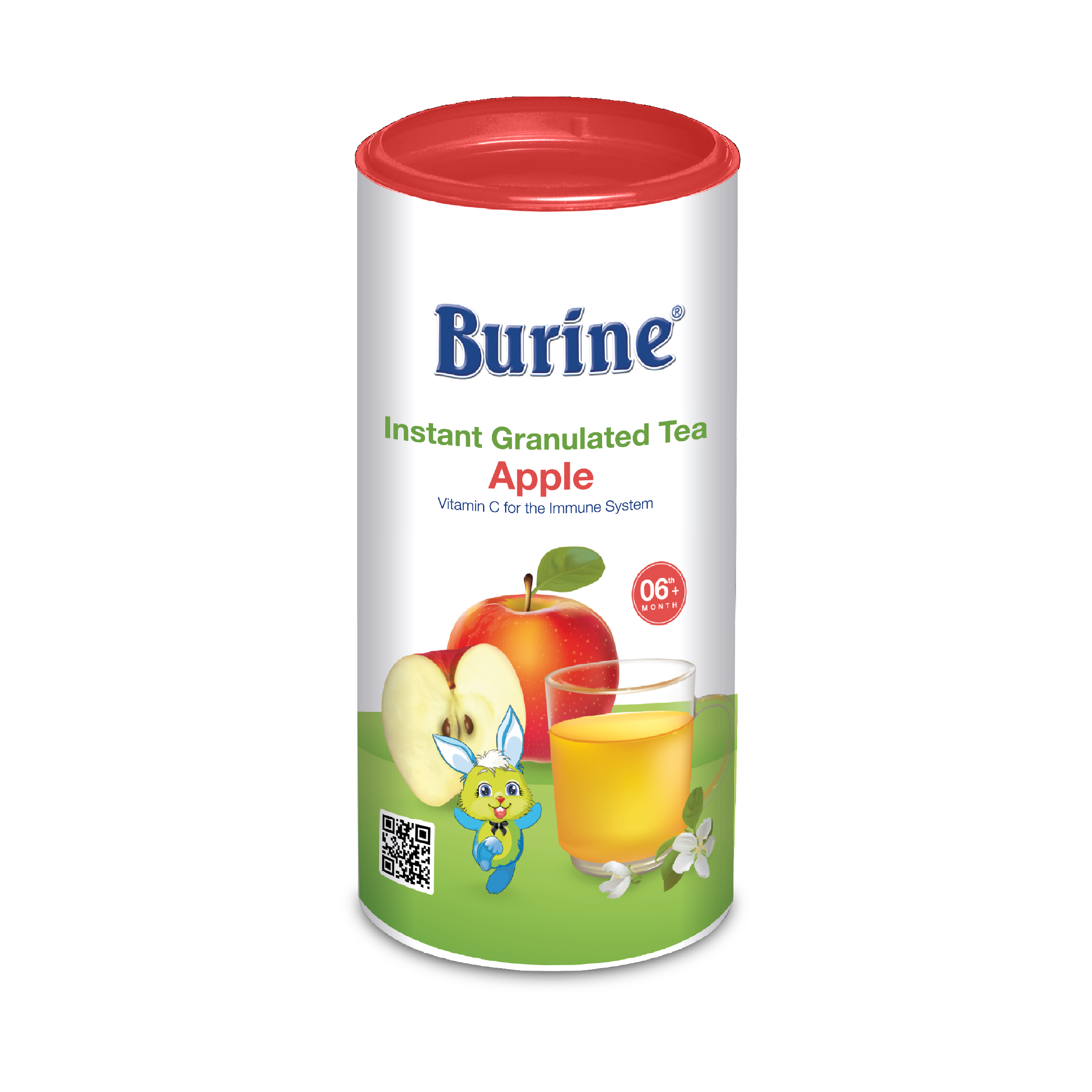Trà cốm hoa quả Burine dinh dưỡng dành cho bé - Vị Táo Tây giúp hỗ trợ giảm viêm họng, táo bón