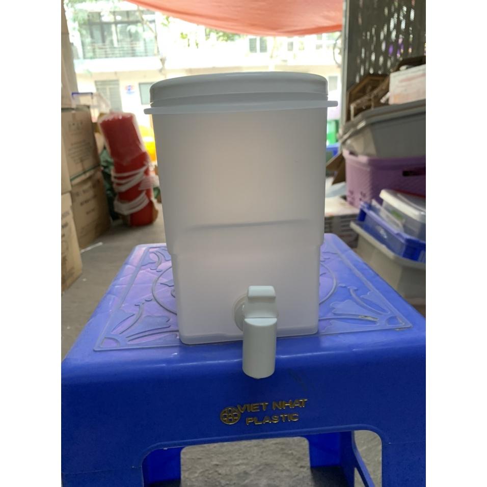 Bình Nước 3.5L Có Vòi Để Tủ Lạnh Cao Cấp, Đựng Nước Trà, Trái Cây Tiện Lợi Đa Năng Ngăn Nắp nhựa Việt Nhật