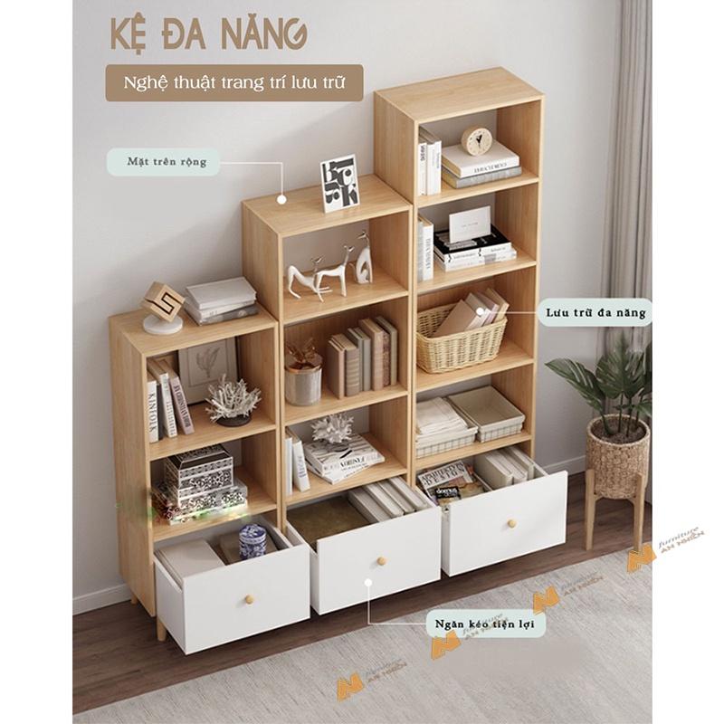 Made in VN - Kệ Sách Đa Năng AN020 Mang Sức Sống Mới Cho Không Gian Của Bạn gỗ mdf 17mm công ty Mộc Phát