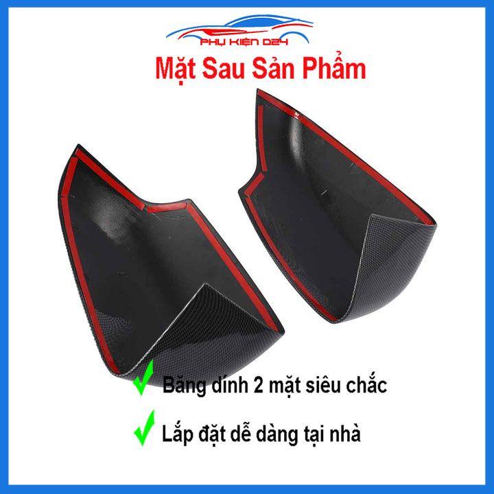 Ốp gương Everest 2017-2018-2019-2020-2021-2022 vân Cacbon bảo vệ chống trầy trang trí làm đẹp xe
