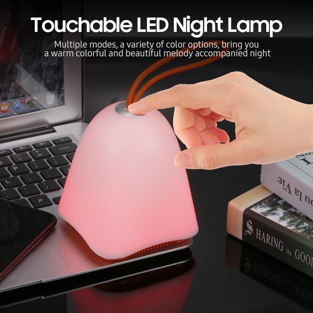 Loa không dây BT 5.0 Điều khiển cảm ứng có thể sạc lại, đèn LED đầy màu