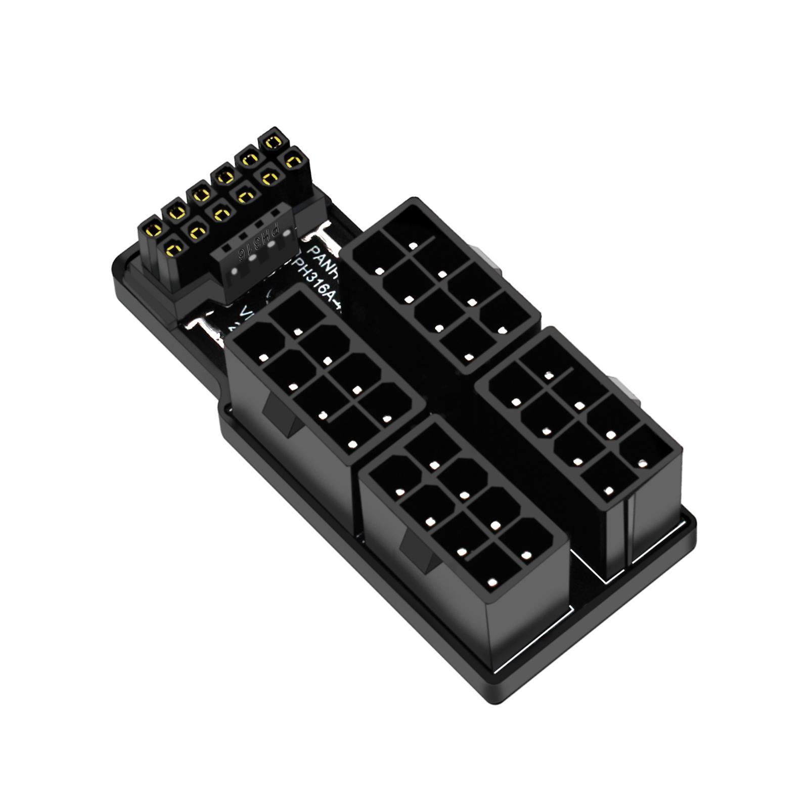 ATX3.0 12vhpwr 12+4P Power Steering Connector 4x8P to 40 Graphics Connector Easy to Use 600W Power Steering Connector