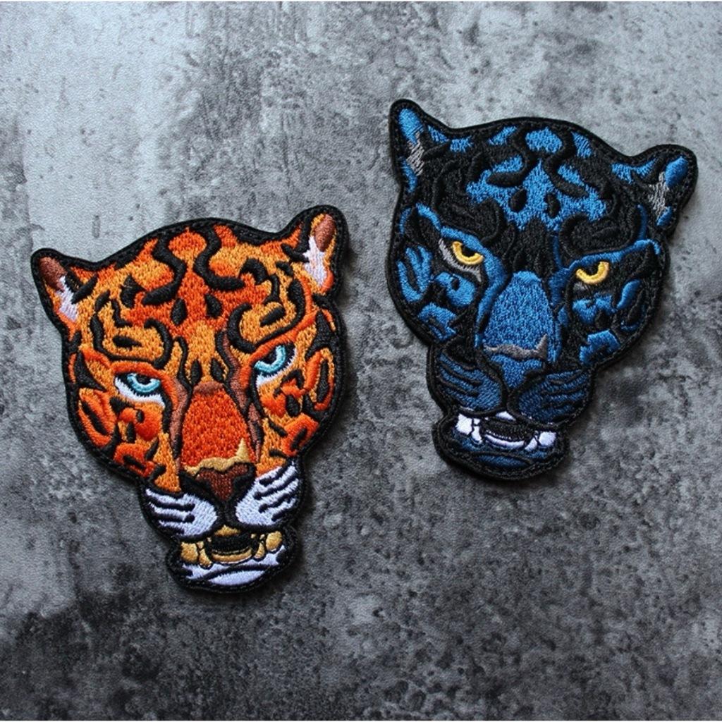 Patch_velcro thêu hình báo đốm dán ba lô_quần áo_túi xách