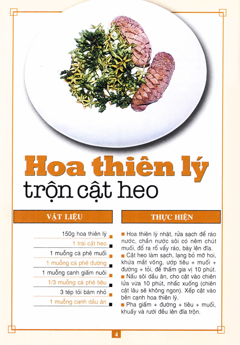 60 Món Ăn Được Ưa Thích - Món Thịt Heo