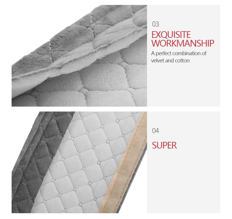 Set 2 vỏ bọc đệm dây đai an toàn xe hơi bằng vải bông mềm mại giữ ấm bảo vệ vai cho bé