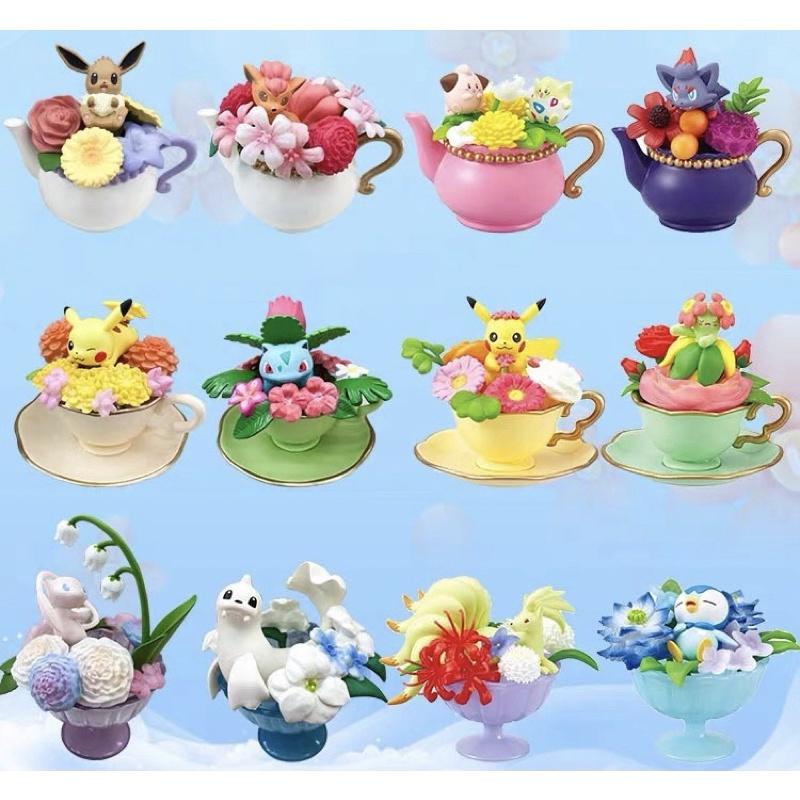 Mô hình Bộ sưu tập cốc hoa búp bê 2 pikachu trang trí