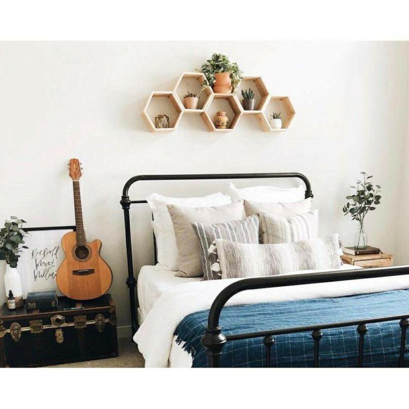 Kệ Trang Trí Tổ Ong Gỗ Thông Size đường kính 30- 50cm Combo 6 kệ Giá rẻ hơn