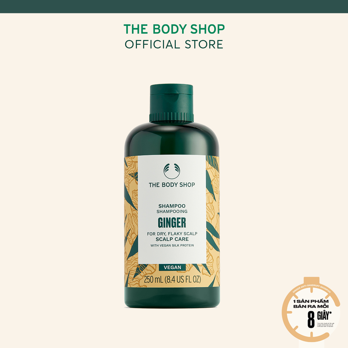 Dầu gội gừng giảm gàu The Body Shop Ginger Scalp Care Shampoo 250ml