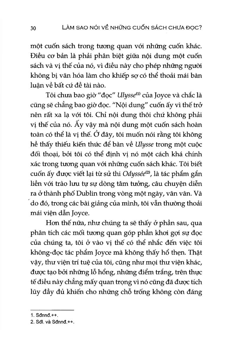 Làm Sao Nói Về Cuốn Sách Chưa Đọc