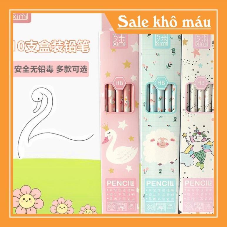 Combo 10 bút chì nhiều màu sắc dành cho các bé