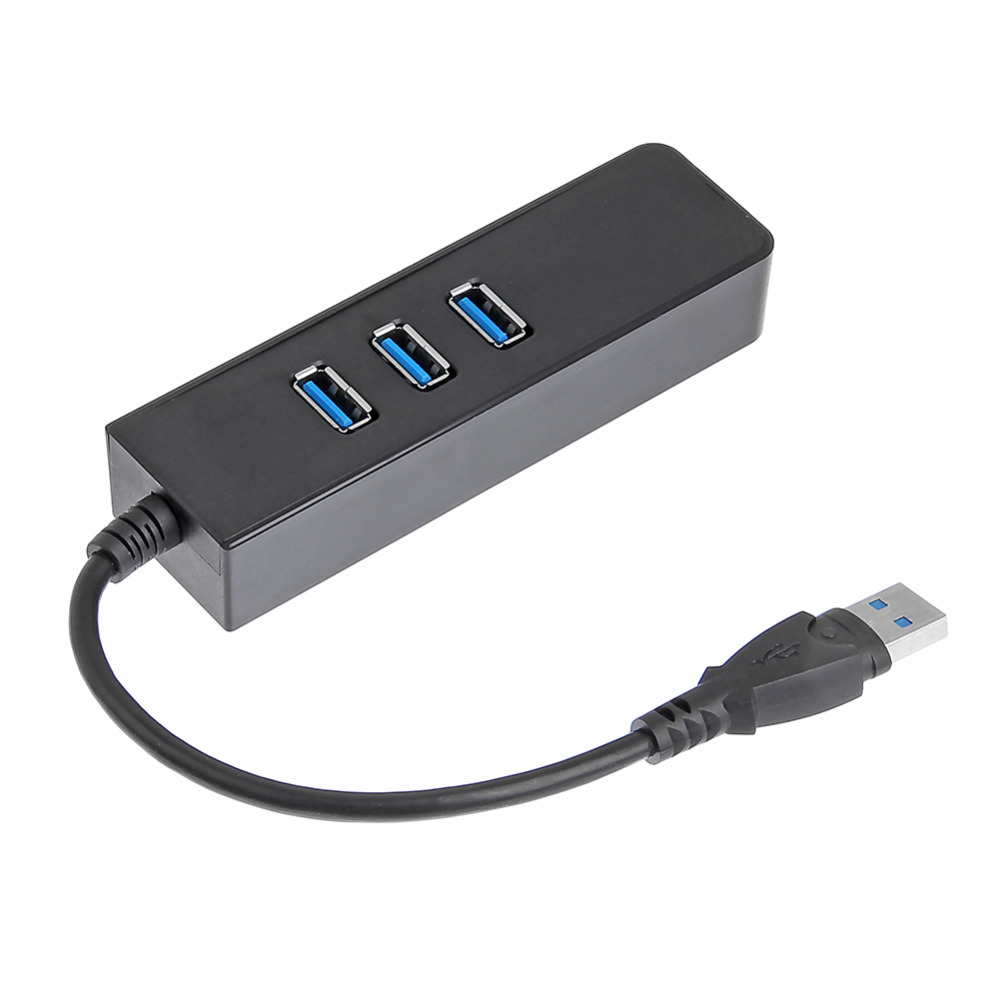 Hub USB 3 Cổng 3.0 Tốc Độ Cao + Cổng Mạng RJ45 Cao Cấp AZONE