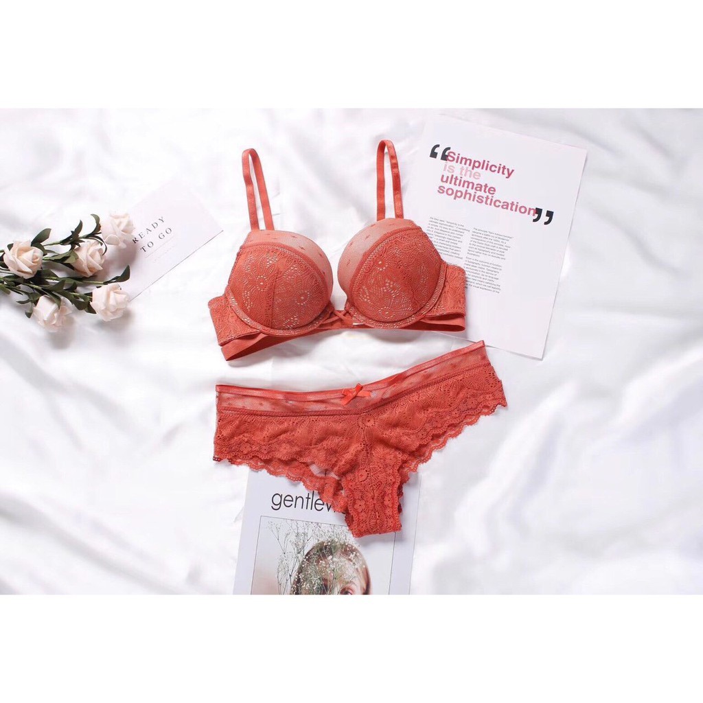Bộ đồ lót vicky ren dây lưng chéo sexy cao cấp