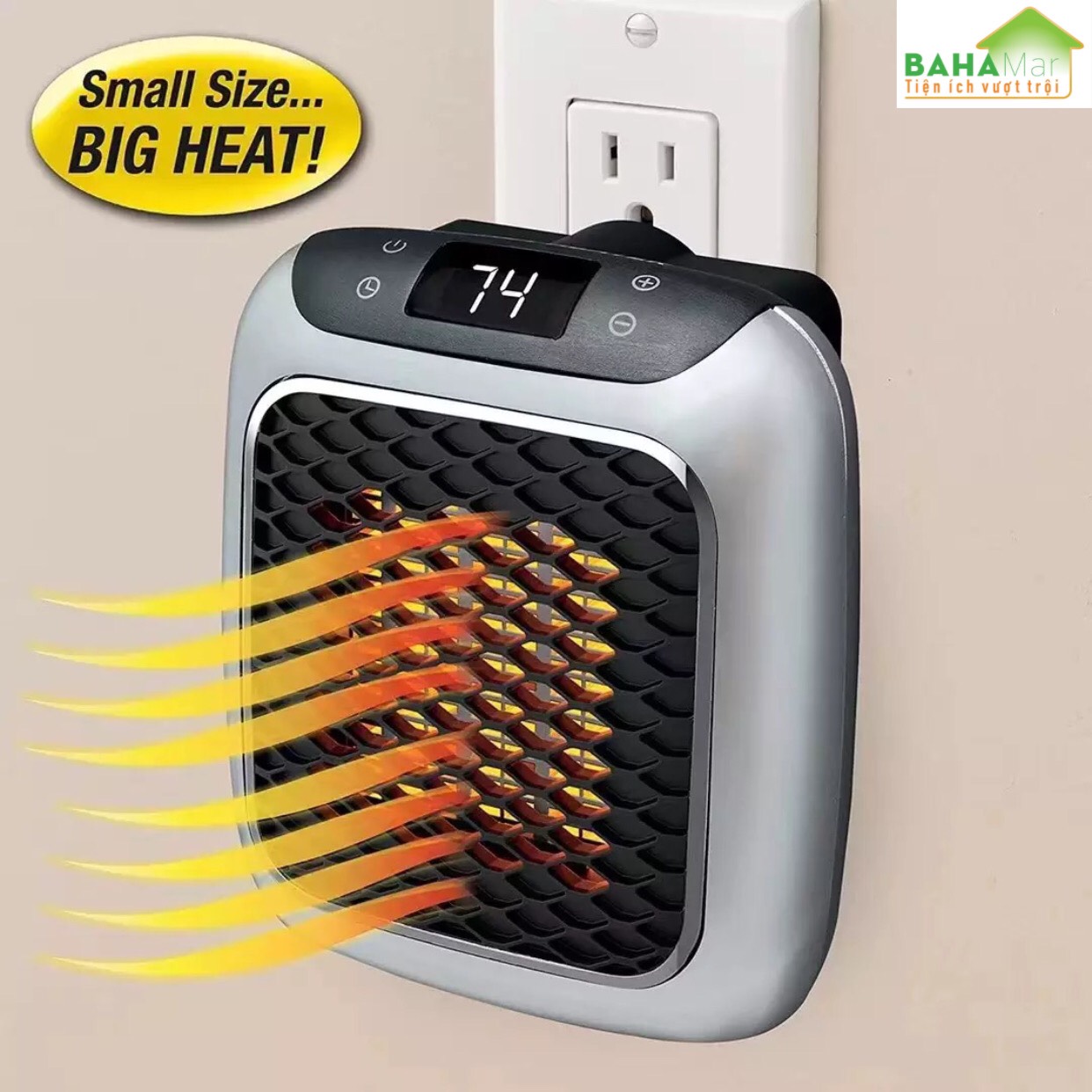 QUẠT SƯỞI MINI PTC LÀM NÓNG NHANH TẢN NHIỆT ĐỀU MANG KHÔNG KHÍ ẤM ÁP "BAHAMAR" Điều khiển từ xa không dây, ấm áp và thoải mái
