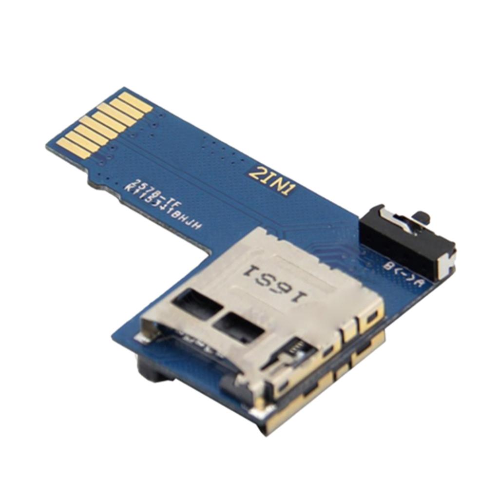 Cho Raspberry Pi Dual Thẻ TF Adapter SD Adapter Thẻ 2 Trong 1 Hệ Thống Kép