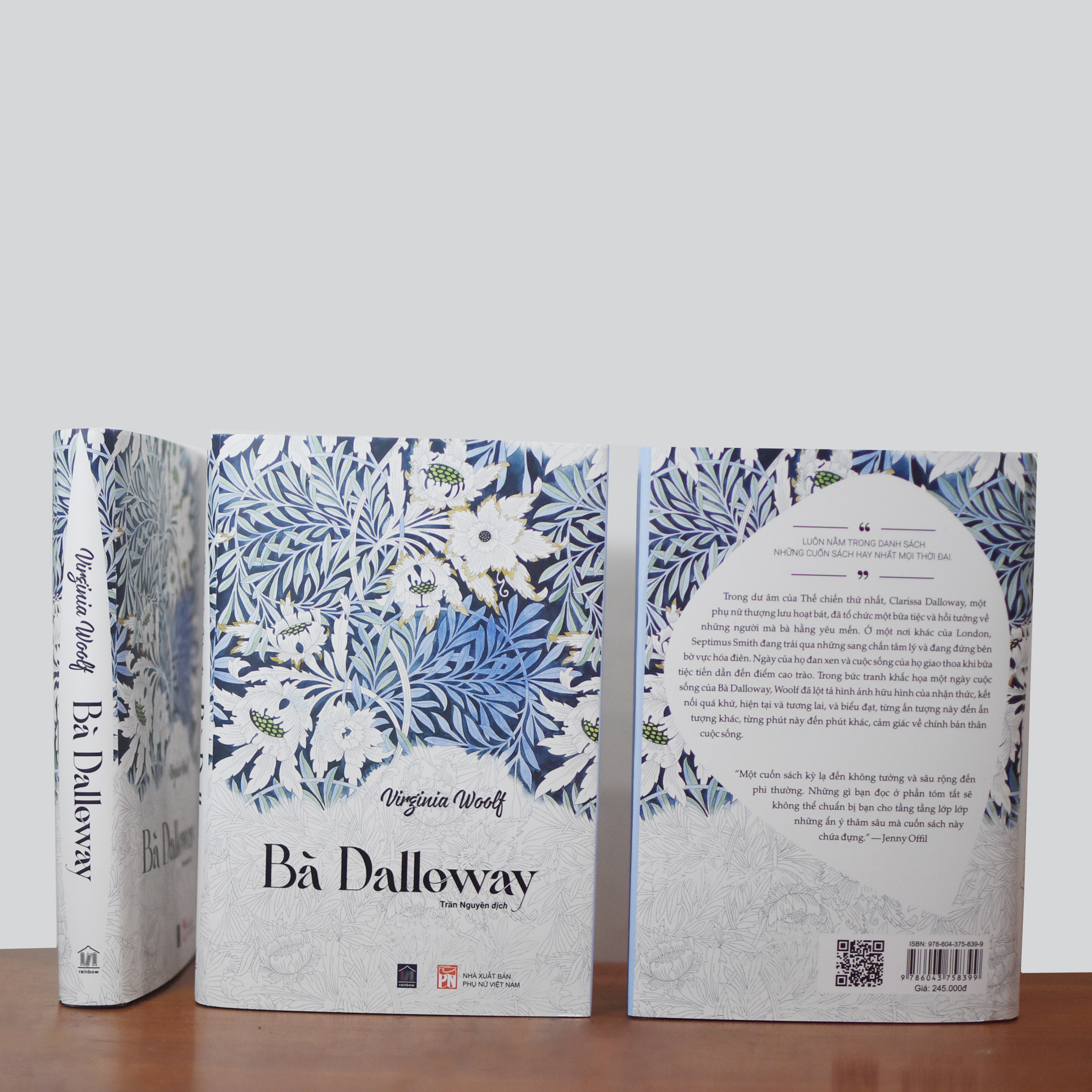 BÀ DALLOWAY (bản giới hạn, bìa cứng) - RAINBOW BOOKS (Trần Nguyên dịch)