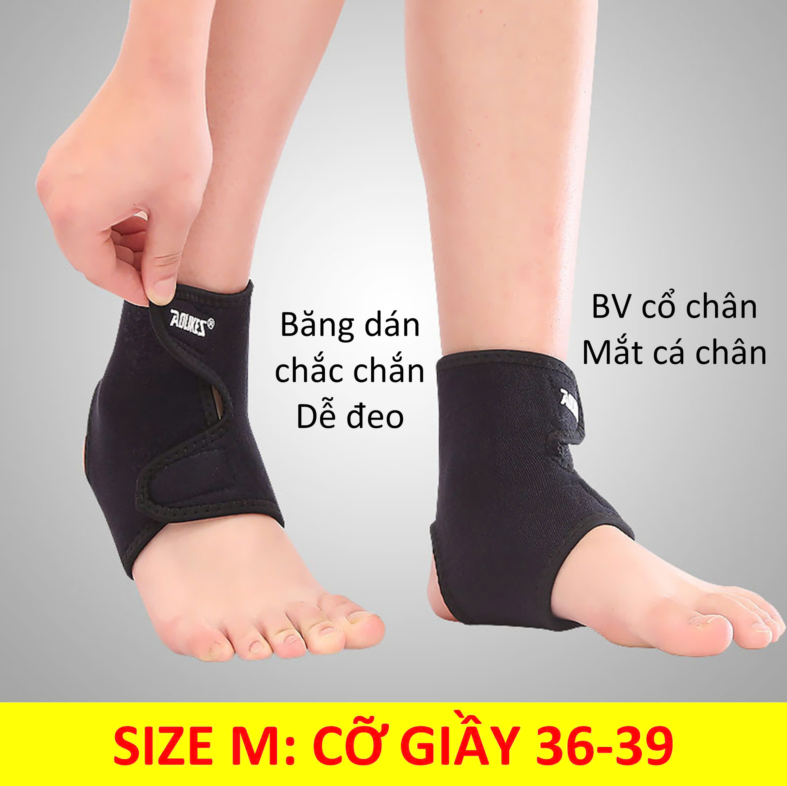 Băng cuốn cổ chân, bảo vệ mắt cá chân Aolikes AL7626