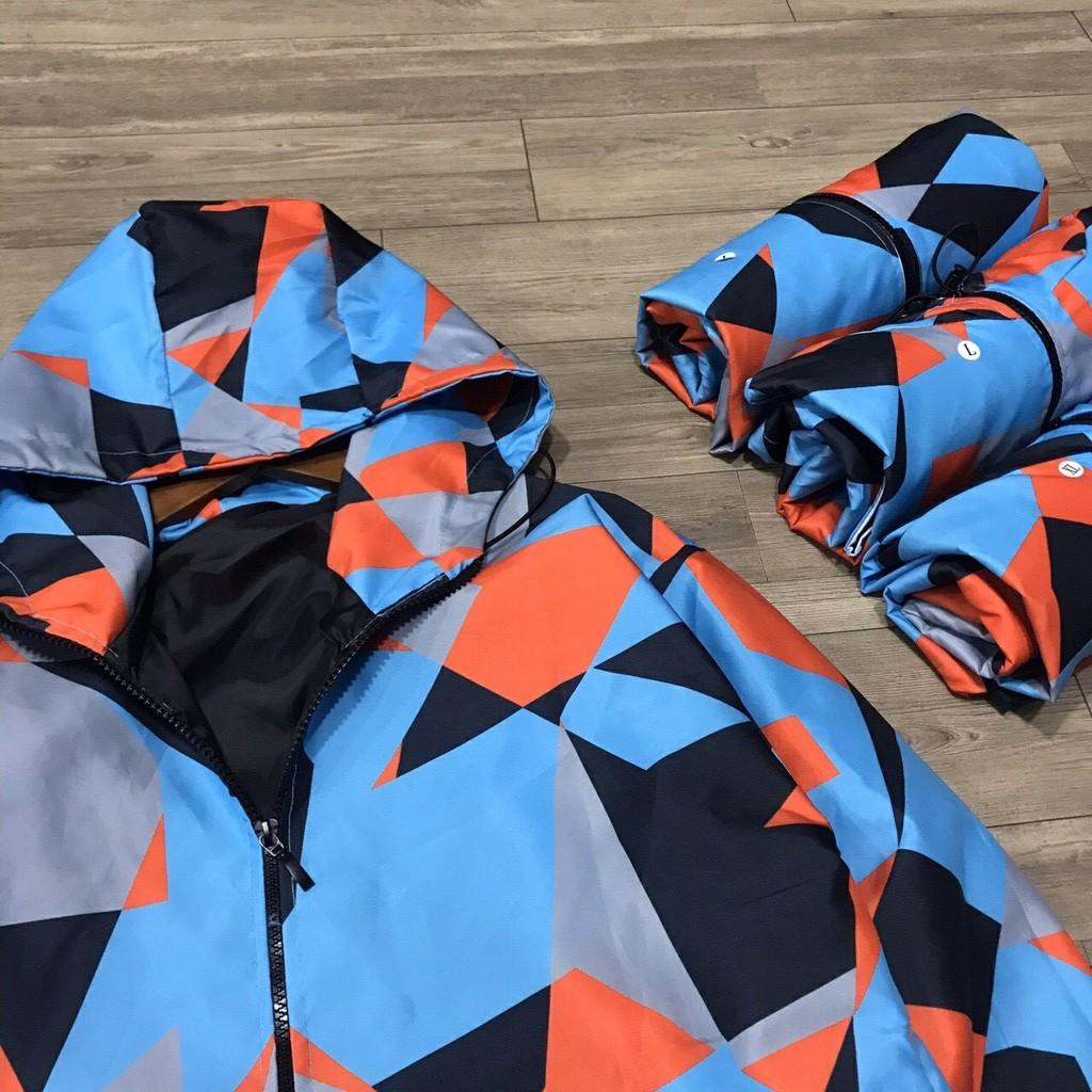 Áo Khoác Dù Unisex Form Rộng 3D Cực Hot Nam Nữ Phong Cách Ulzzang
